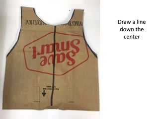 Draw a line
down the
center
 