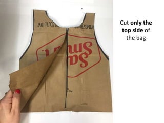Cut only the
top side of
the bag
 