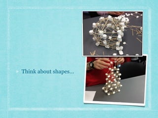 Think about shapes… 
 