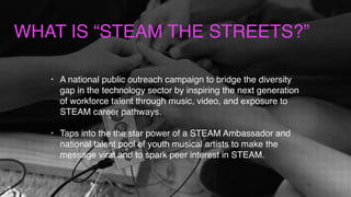 STEM/STEAM Outreach Campaign #STEAMtheStreets | PPT | Free Download