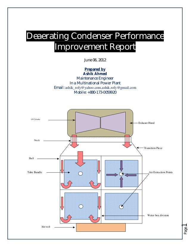 Steam turbine deaerating condenser perforamace improvement