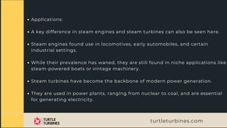 Steam Turbine vs. Steam Engine: Key Differences | PDF