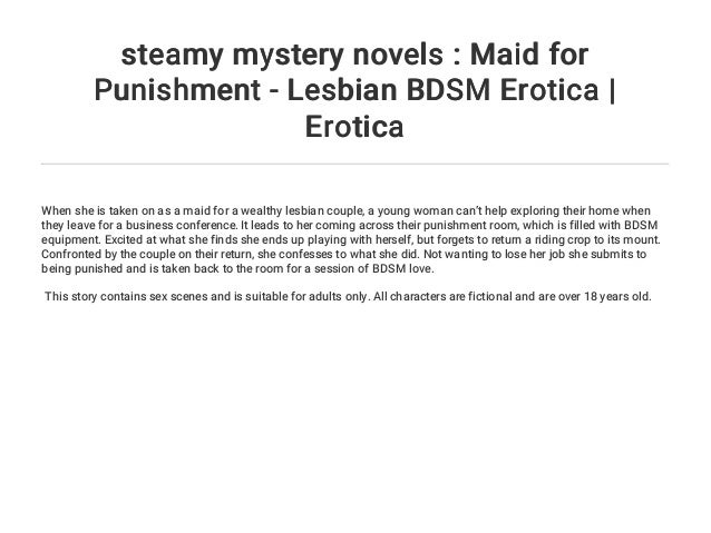 steamy mystery novels : Maid for Punishment - Lesbian BDSM Erotica