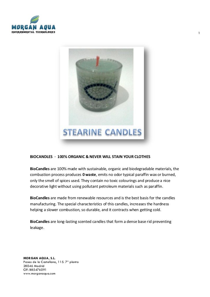 Stearin Candles BioCandles
