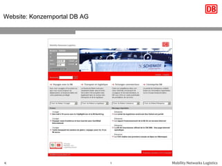 Website: Konzernportal DB AG 