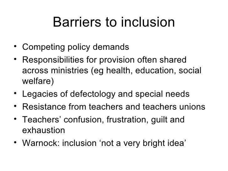 Inclusion in Scotland and Europe
