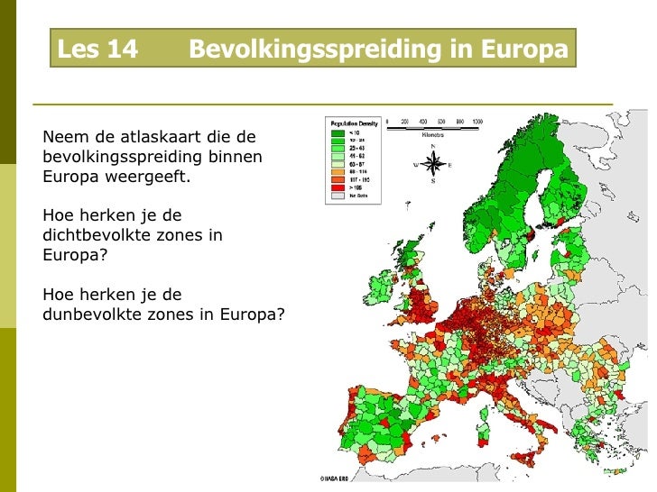 Steden en bevolkingsspreiding in Europa