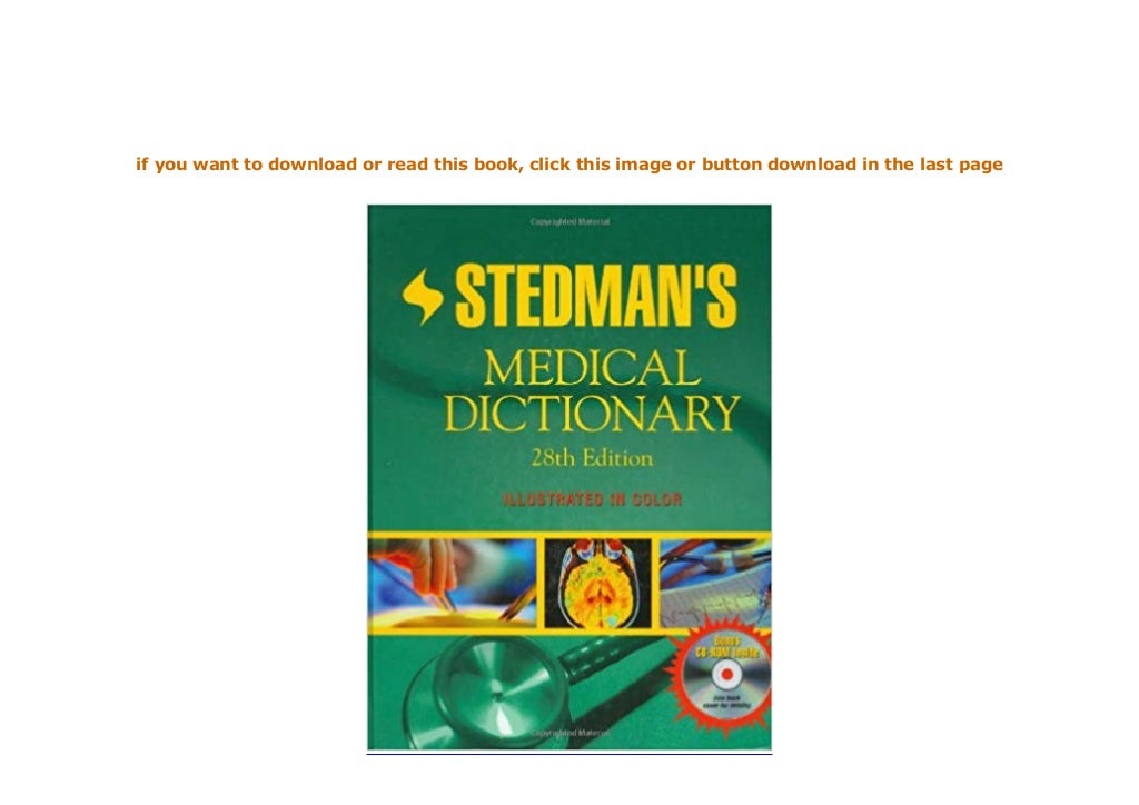 download_[p.d.f] library Stedmans Medical Dictionary TwentyEighth