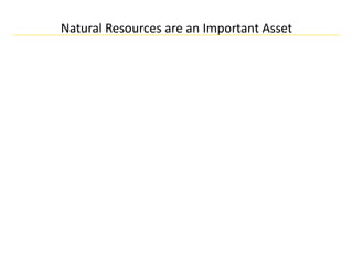 Natural Resources are an Important Asset
 