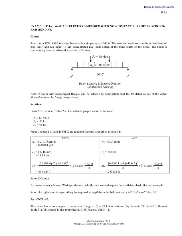 Steel Design Examples Steel Design Examples