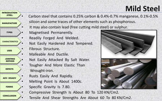 disadvantages of carbon steel