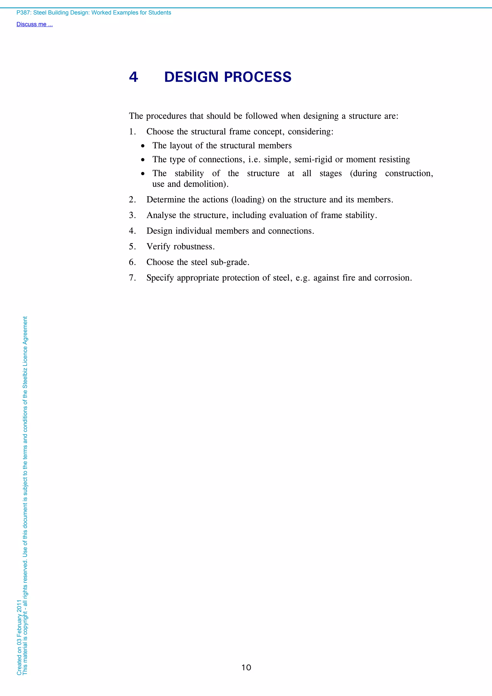 Steel building design worked example | PDF