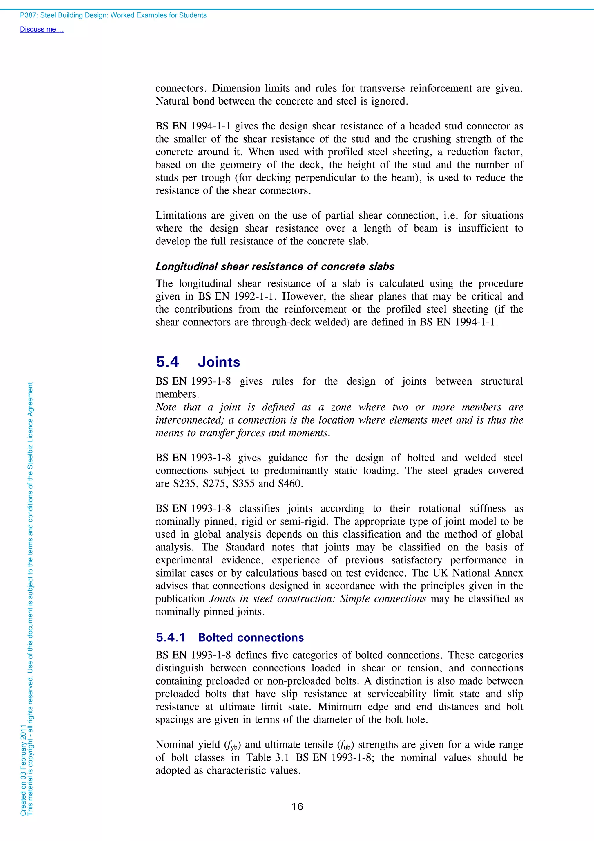 Steel building design worked example | PDF