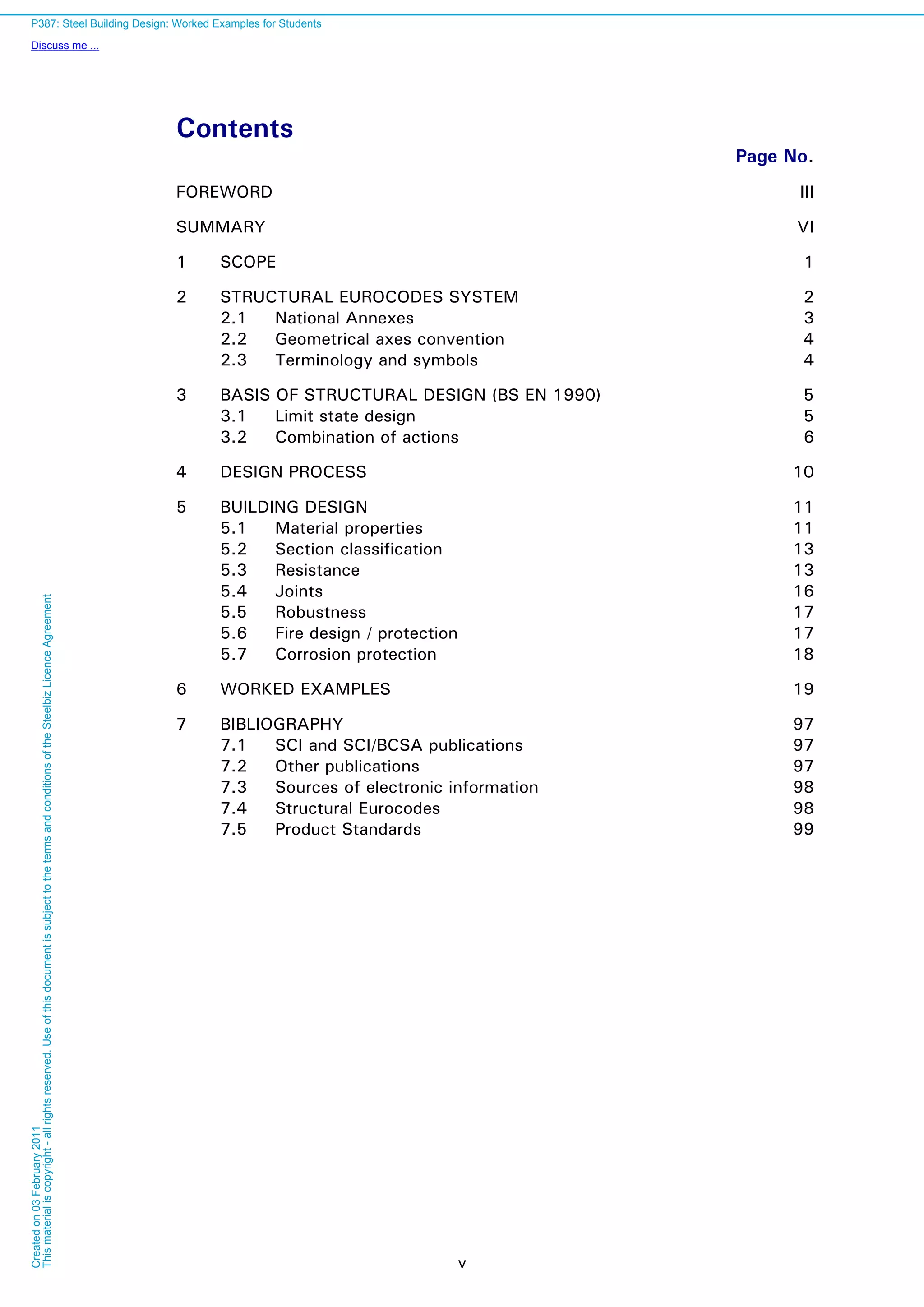 Steel building design worked example | PDF