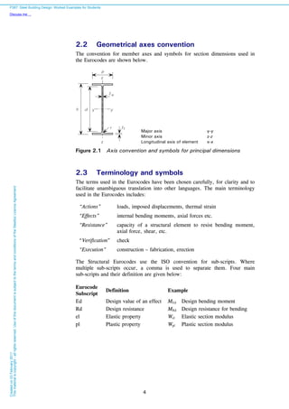Steel building design worked example | PDF