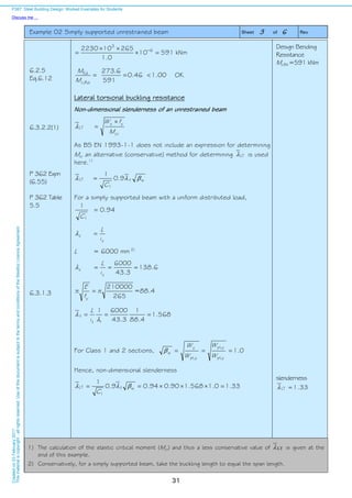 Steel building design worked example | PDF