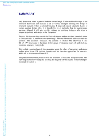 Steel building design worked example | PDF