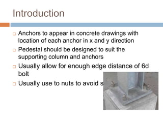 Anchor Direction Steel column base44 | PPTX