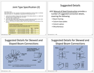 Base Connection Aisc Steel Connections Civil Engineering Students | PDF