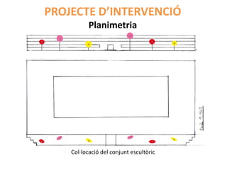 PROJECTE D’INTERVENCIÓ
           Planimetria




    Col·locació del conjunt escultòric
 