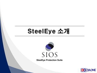 SteelEye소개 
SteelEyeProtection Suite  