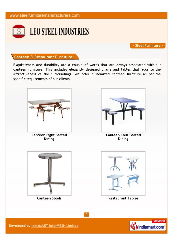Leo Steel Industries, Coimbatore, Steel Furniture