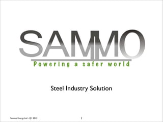 Steel Industry Solution



Sammo Energy Ltd - Q1 2012              1
 