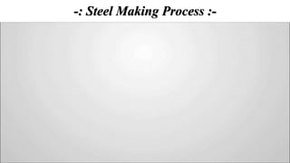 -: Steel Making Process :-
 