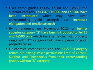 Fe415 Steel reinforcement | PPT