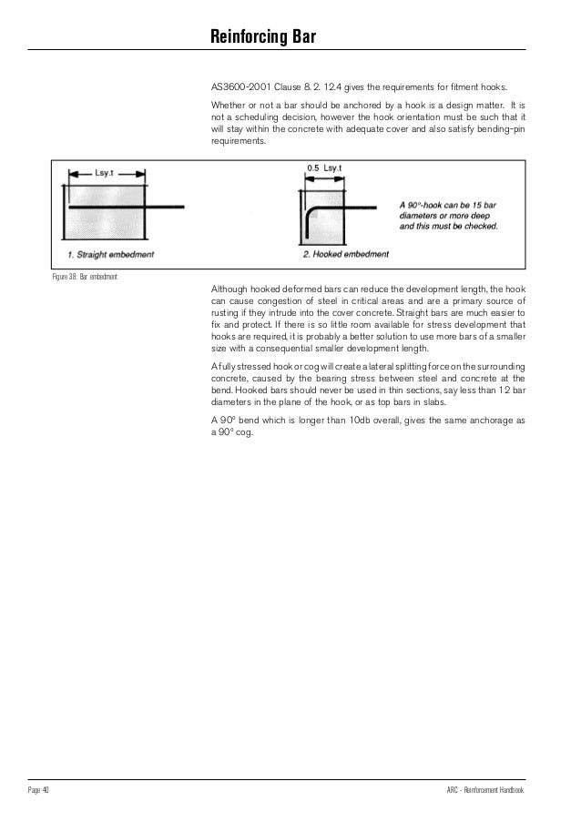 Steel reinforcement hand book