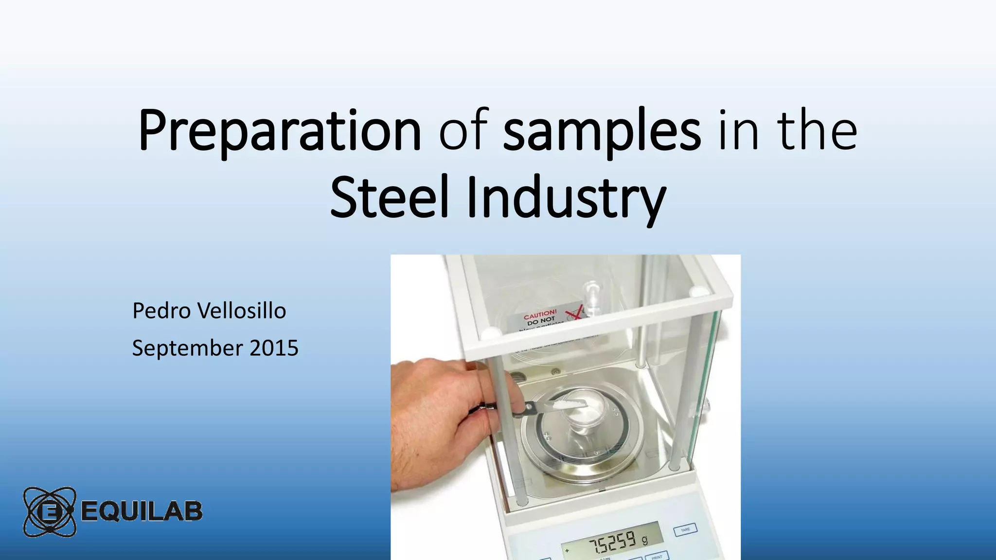 Steel sample preparation | PPSX