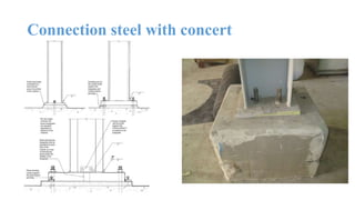 Connection steel with concert
 