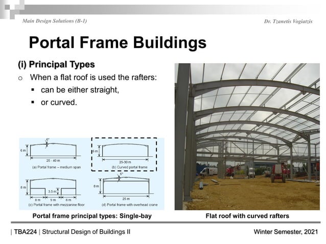 Structural Conformation of Single Storey Steel Buildings | PPT