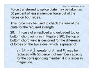 Split Force Calculation Example Steel strucure lec # (17) | PDF