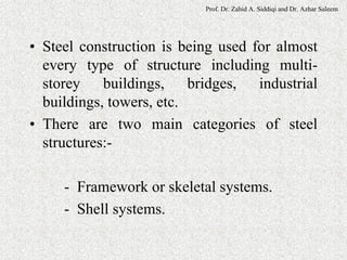 Steel strucure lec # (2) | PDF