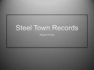 Steel Town Records Alyssa Trunzo 