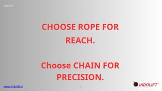 Steel Wire Rope vs Chain – What’s Best for Your Lifting Needs? | PPTX