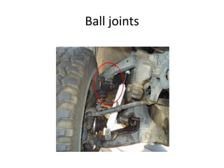 Ball joints
 