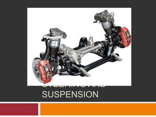 STEERING AND
SUSPENSION
 