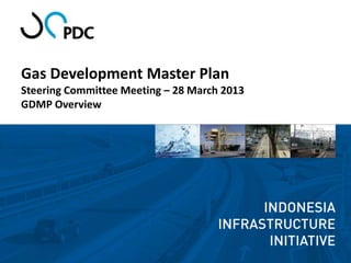 Gas Development Master Plan
Steering Committee Meeting – 28 March 2013
GDMP Overview
 