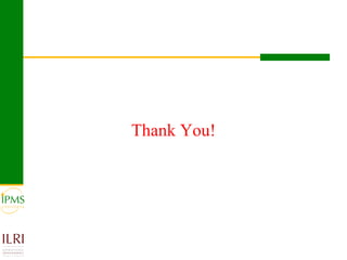 Market oriented developmental changes in the IPMS pilot learning woredas (PLWs)