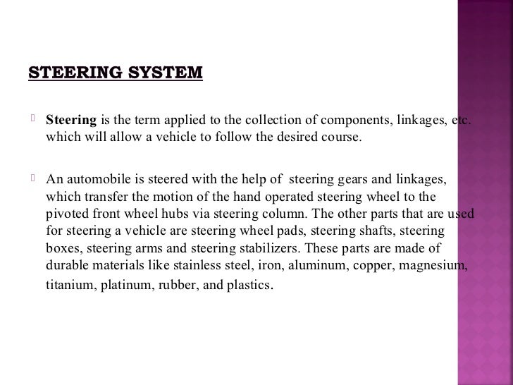 Steering system