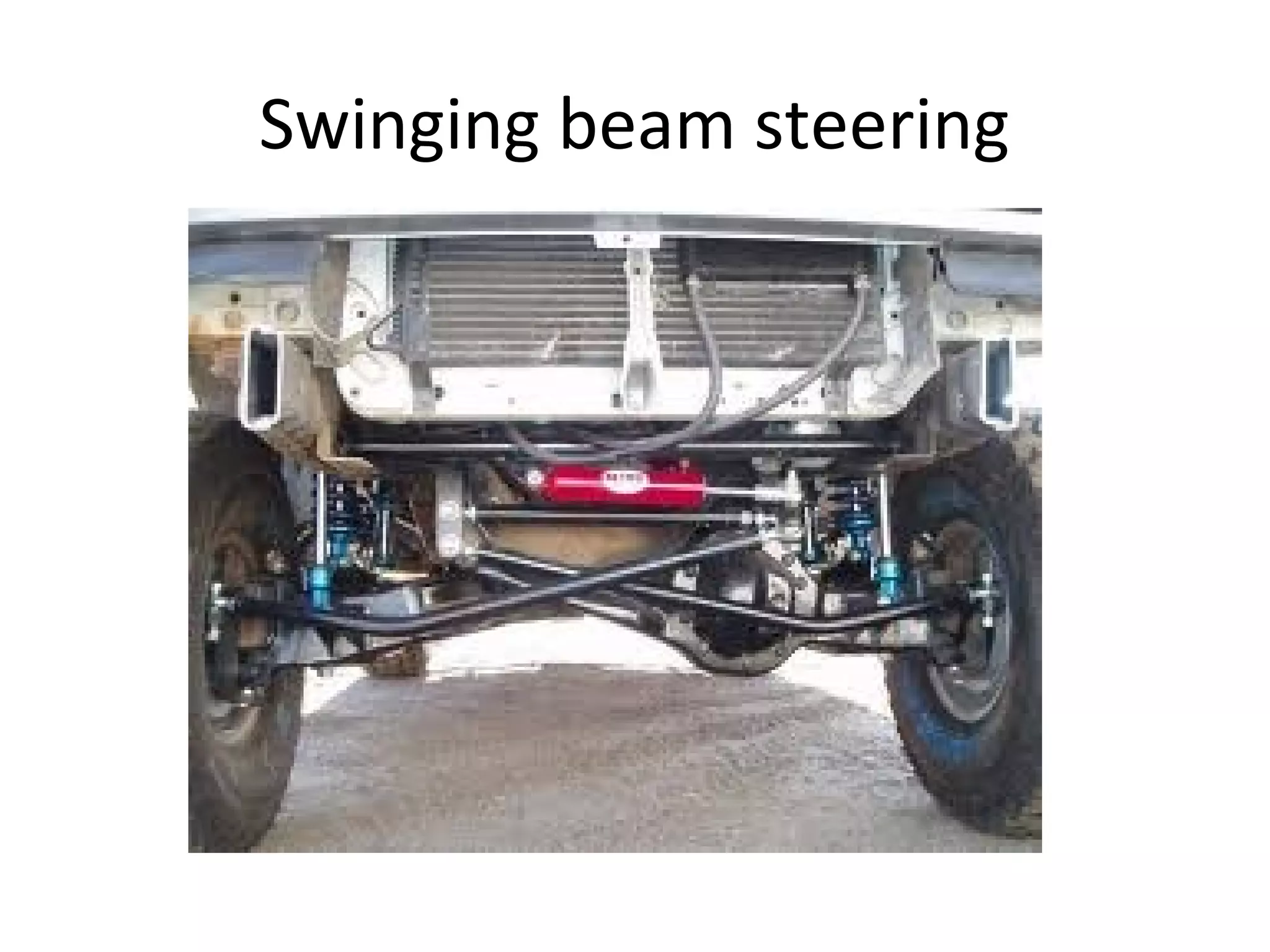 Swinging beam steering
 