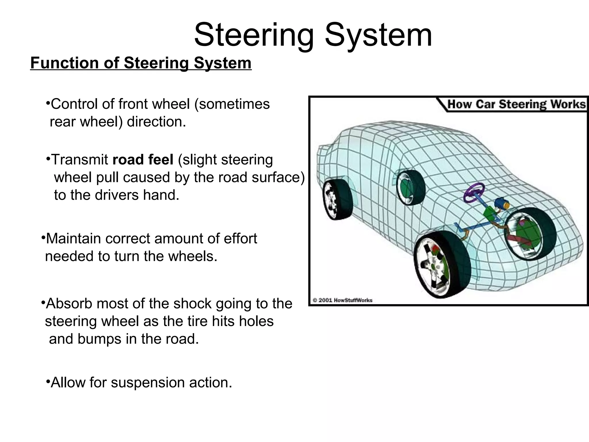 Steering system PPT