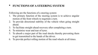 STEERING SYSTEM.pptx theraml ppt automobile | PPTX