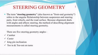 steering system for Mechanical students acadamic year 2018