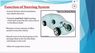 steering system for Mechanical students acadamic year 2018