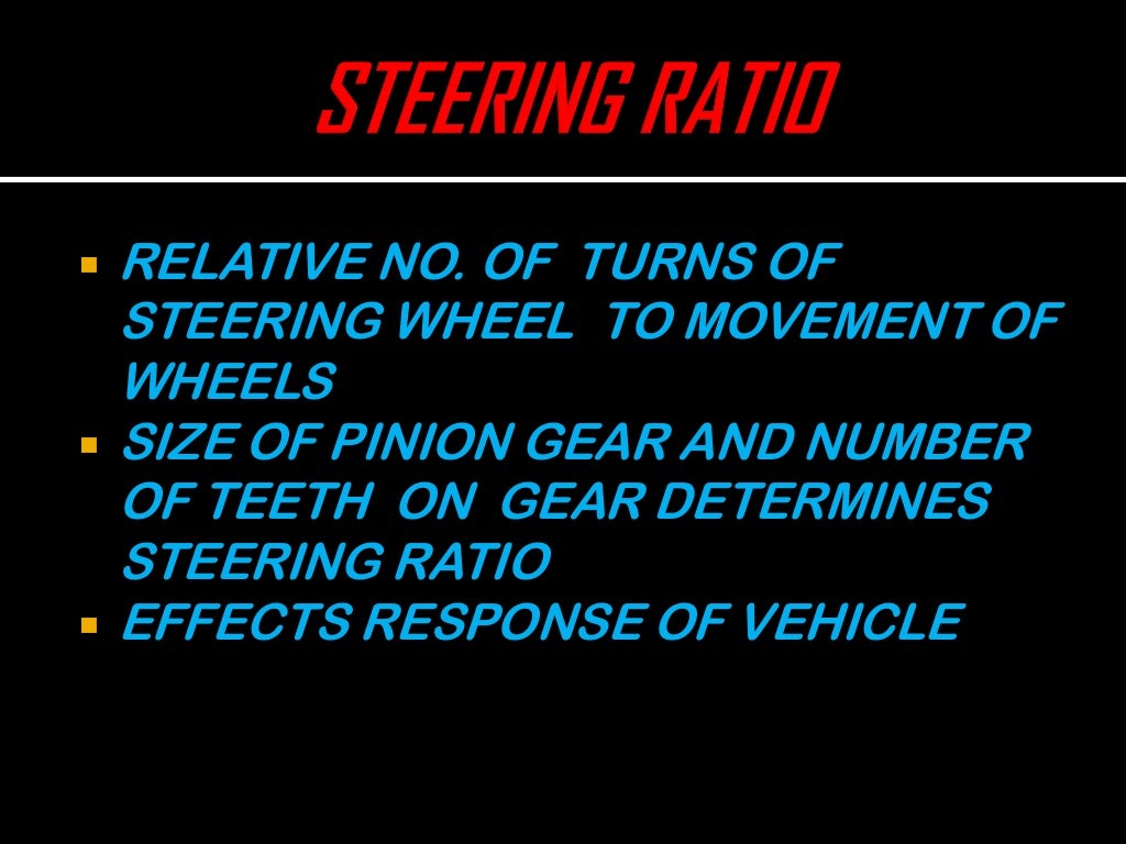 Steering system ppt