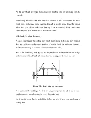 Steering system project report | DOCX