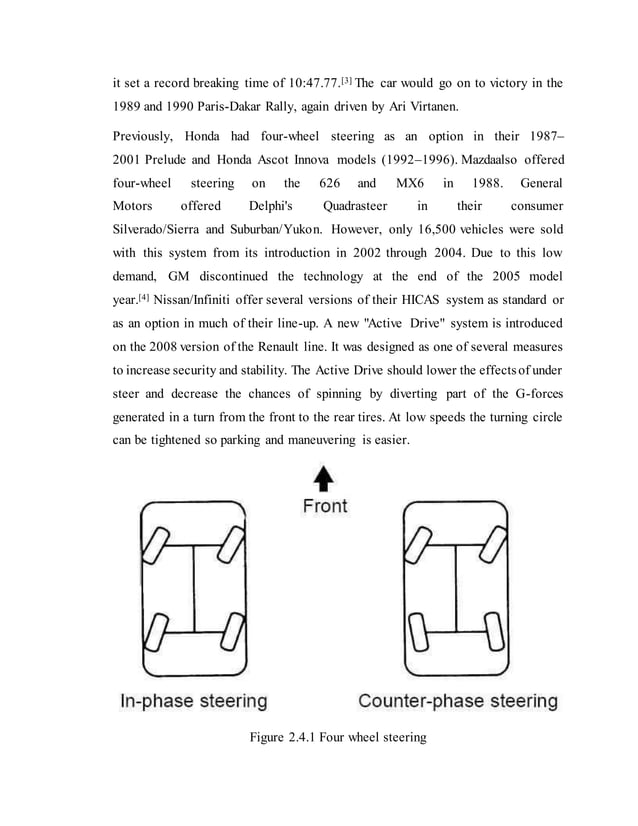 Steering system project report